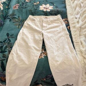 Madewell White Cargo Jeans